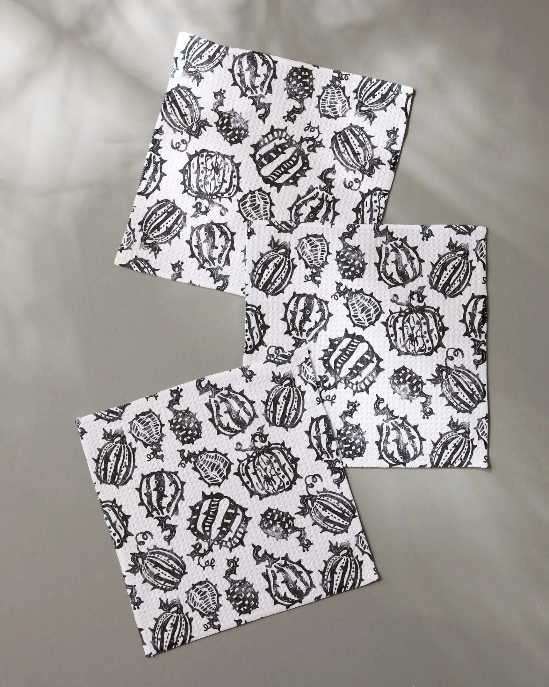 GEOMETRY Punk Pumpkins Dishcloth Set