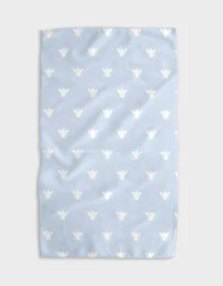 GEOMETRY Queen Bee - Light Blue Tea Towel