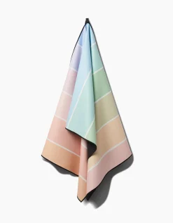 GEOMETRY Rainbow Pastel Yoga Towel