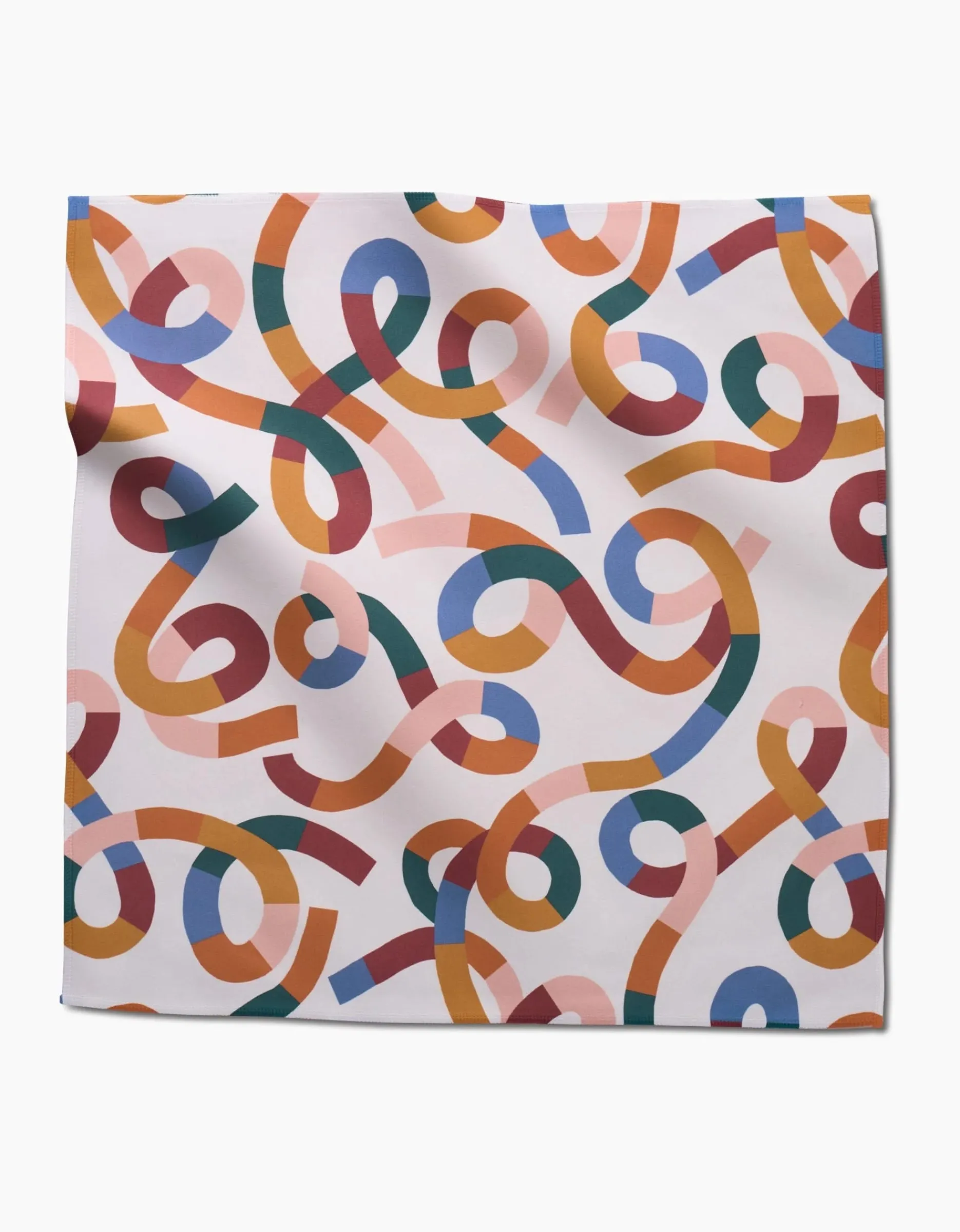 GEOMETRY Rainbow Squiggles Dinner Napkin Set