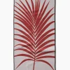 GEOMETRY Red Palm Fitness Towel