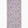 GEOMETRY Retro Coastal Seashells in Pink Bar Towel