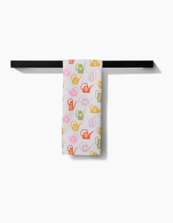 GEOMETRY Retro Watering Cans Tea Towel