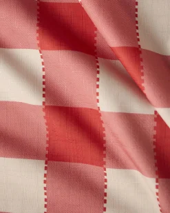 GEOMETRY Ripe Tomato Gingham Tablecloth