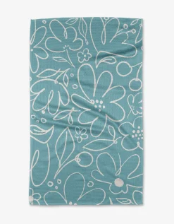 GEOMETRY River Blossom Tea Towel
