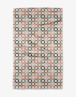 GEOMETRY Russet Crossroads Tea Towel