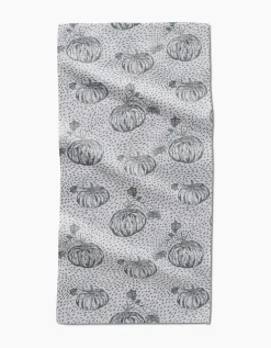 GEOMETRY Sage Pumpkin Field Bar Towel