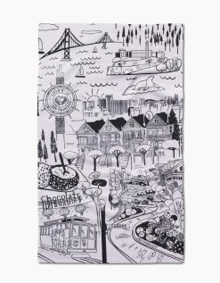 GEOMETRY San Francisco Tea Towel