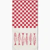 GEOMETRY Sardine Check Bar Towel