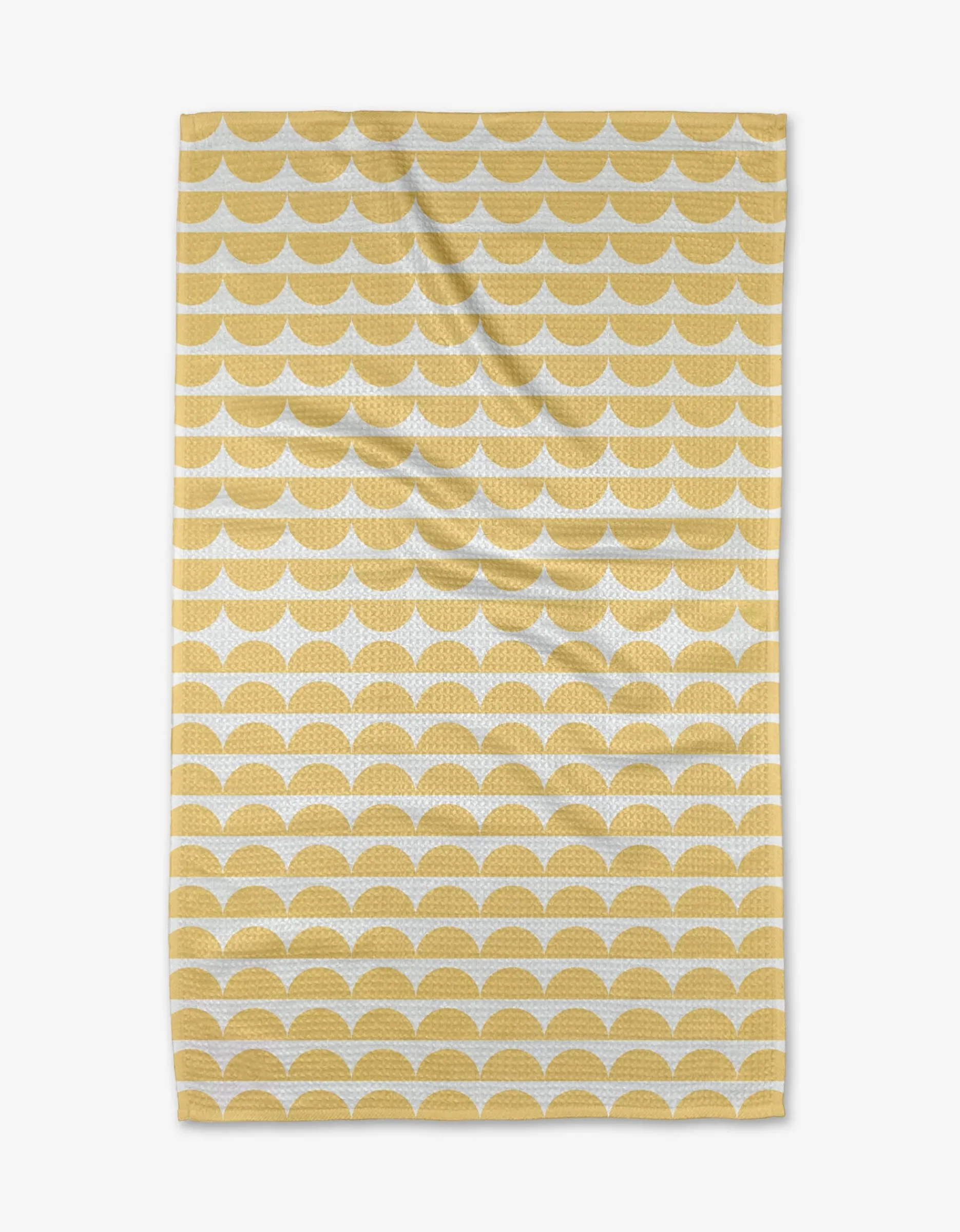 GEOMETRY Scallops - Yellow Tea Towel