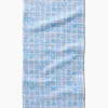 GEOMETRY Scandi Spring Blue Bar Towel