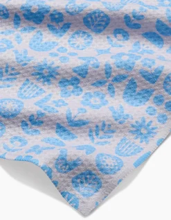 GEOMETRY Scandi Spring Blue Bar Towel