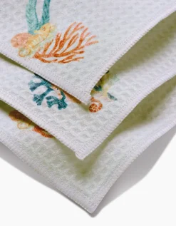 GEOMETRY Seahorse Serendipity Luxe Washcloth Set