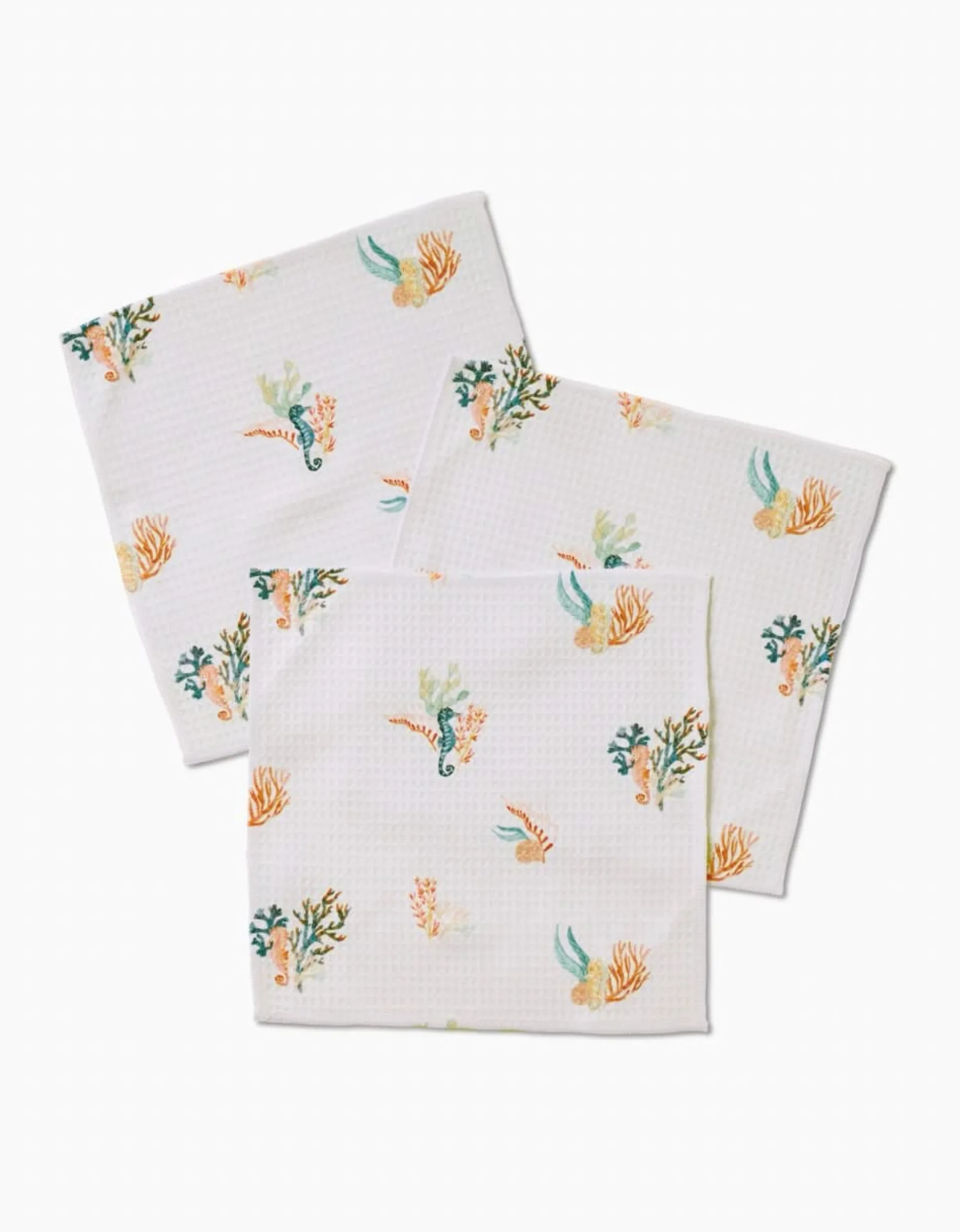 GEOMETRY Seahorse Serendipity Luxe Washcloth Set