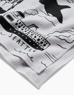 GEOMETRY Seattle Tea Towel