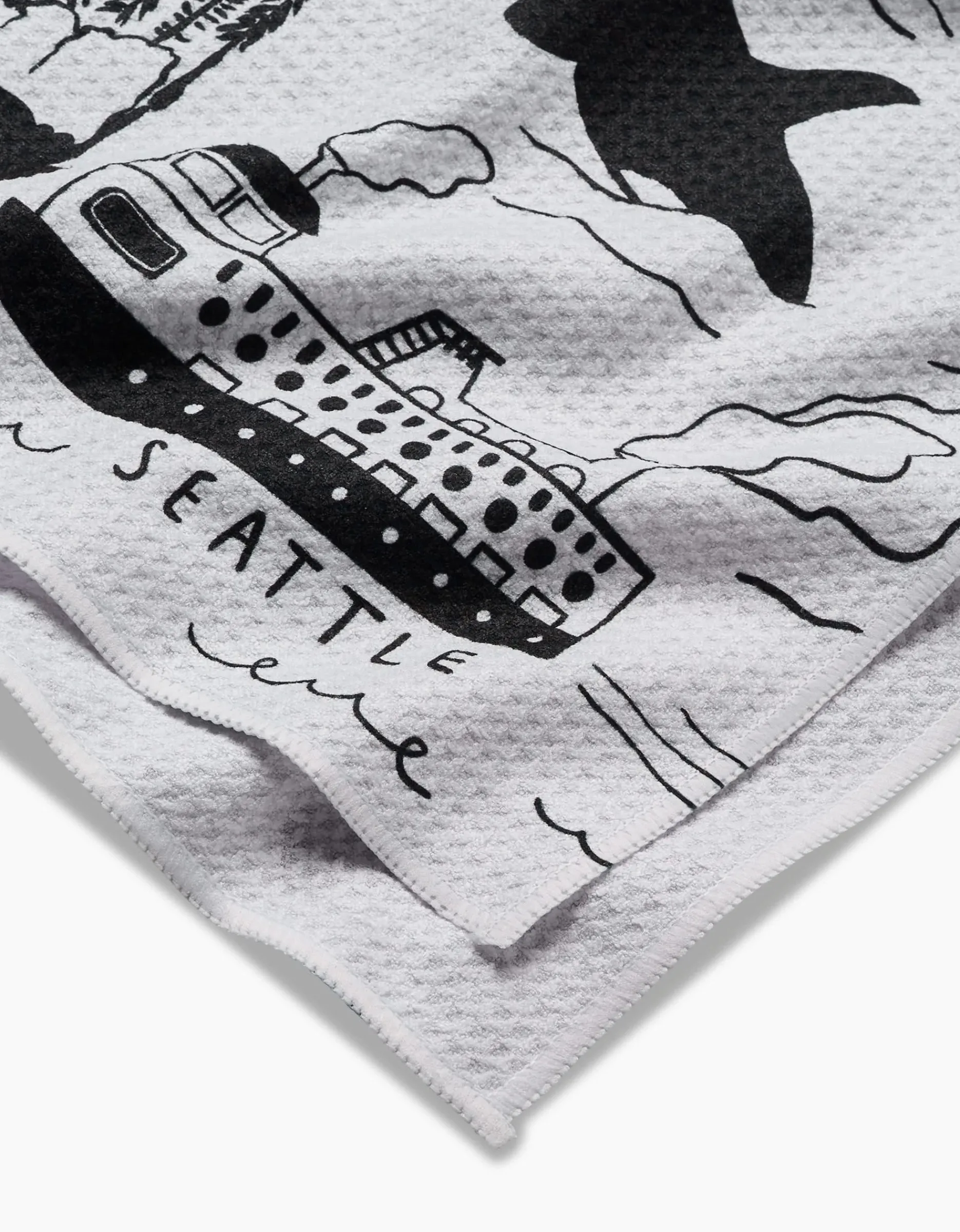 GEOMETRY Seattle Tea Towel