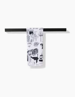 GEOMETRY Seattle Tea Towel