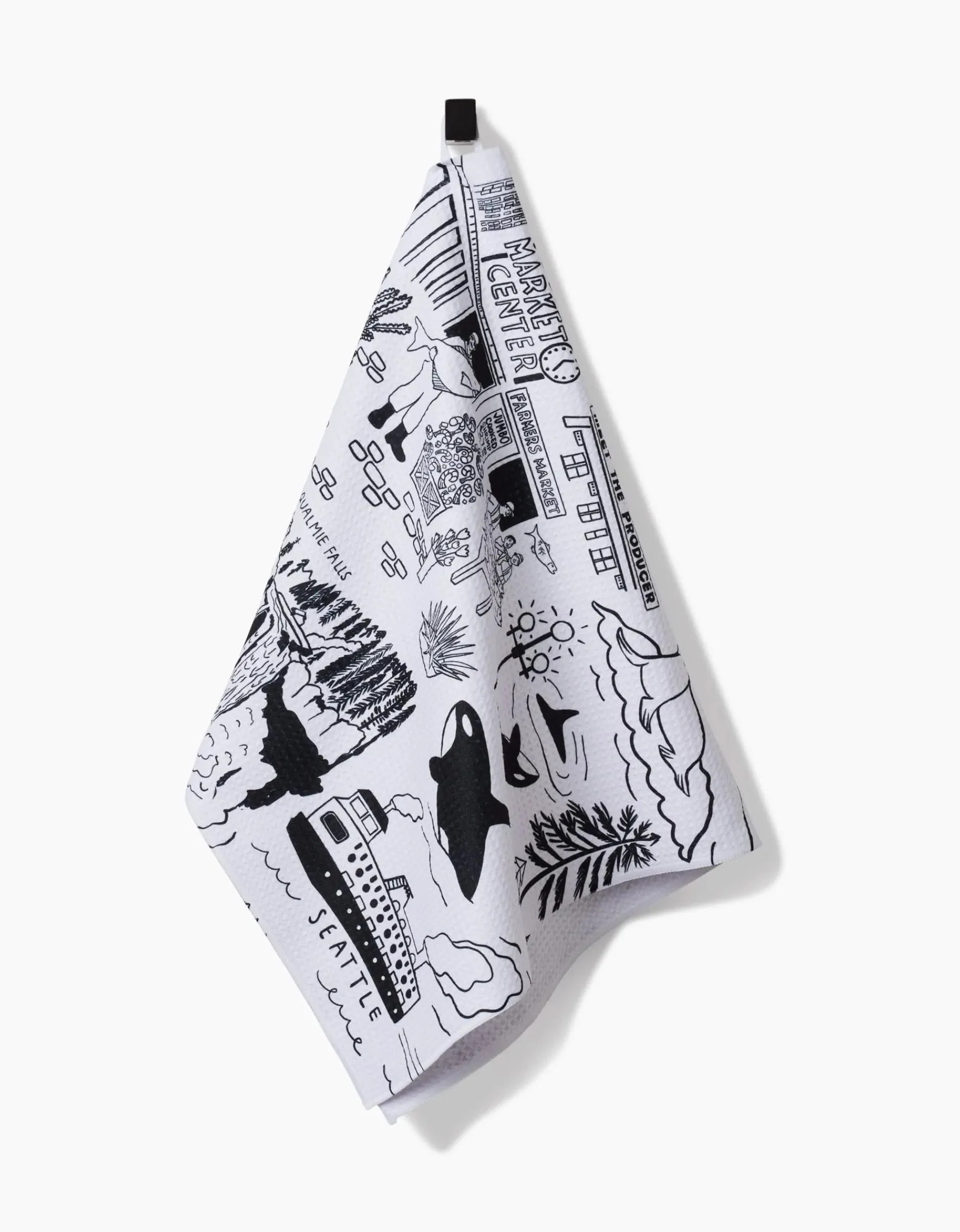 GEOMETRY Seattle Tea Towel