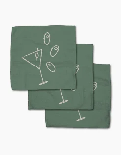 GEOMETRY Shaken Not Stirred Dishcloth Set