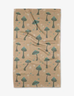 GEOMETRY Shroom Sprouts Tea Towel