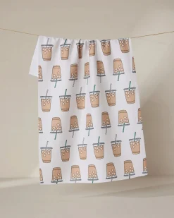 GEOMETRY Sippin' on Summer Tea Towel