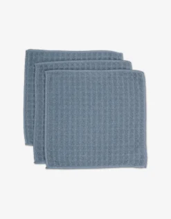 GEOMETRY Sky Waffle Washcloth Set