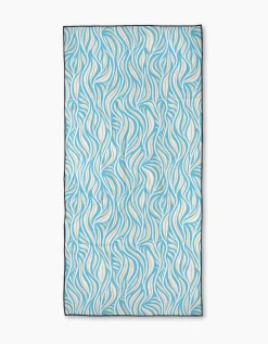 GEOMETRY Sky Willow Wave Beach Towel