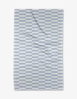 GEOMETRY Small Stripe - Navy Tea Towel