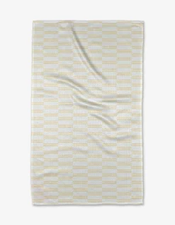GEOMETRY Small Stripe - Yellow Tea Towel