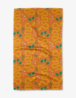 GEOMETRY Snakes Tea Towel