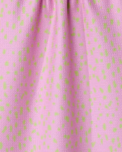 GEOMETRY Speckle Pink Tea Towel