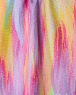 GEOMETRY Splash of Summer Tea Towel