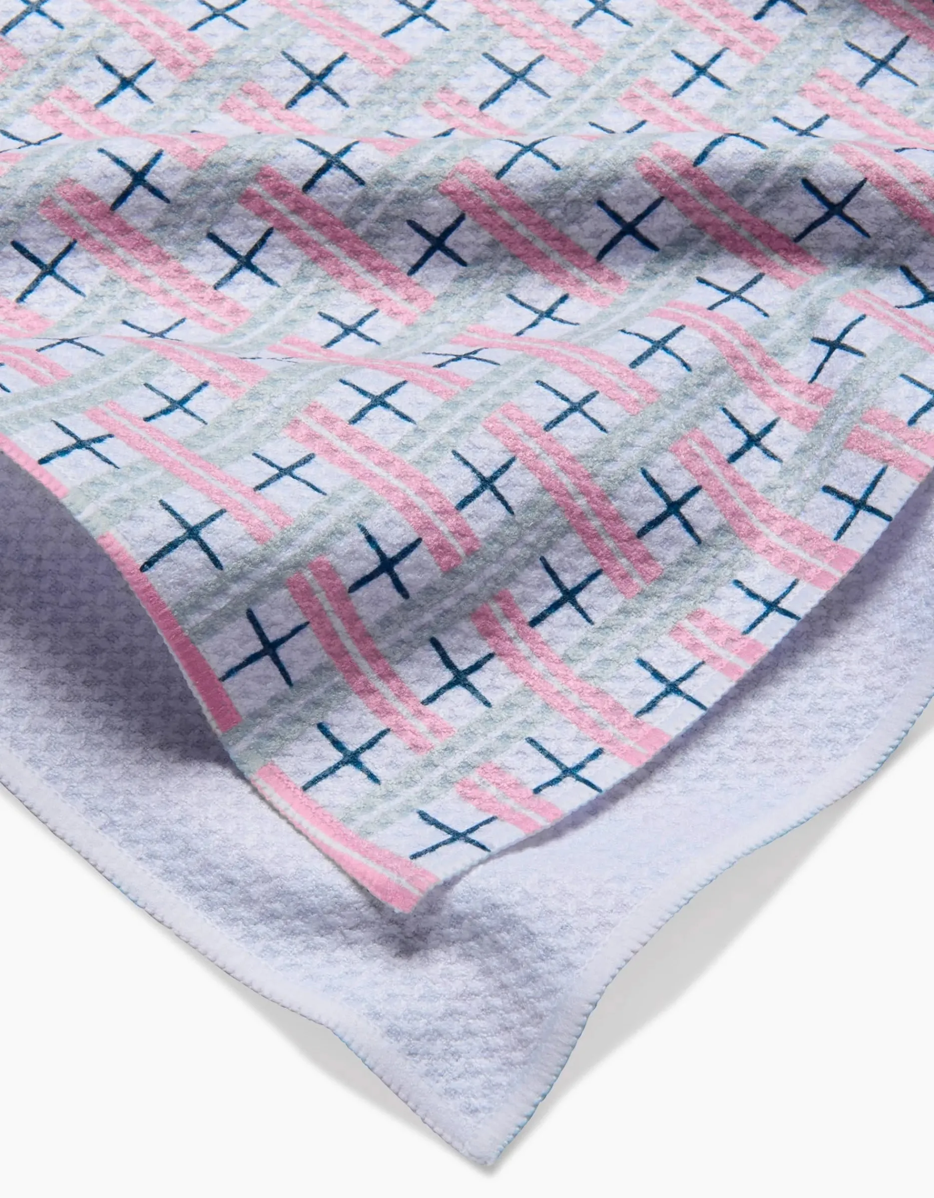 GEOMETRY Spring Cottage Plaid Tea Towel