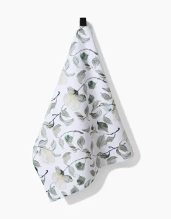 GEOMETRY Spring Floral Blossoms Tea Towel