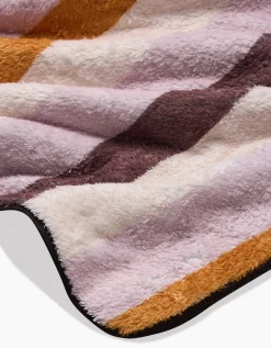 GEOMETRY Squirrels Stripe Plush Towel