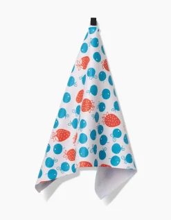 GEOMETRY Star Spangled Berry Tea Towel