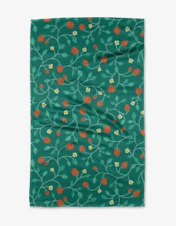 GEOMETRY Strawberry Patch Tea Towel