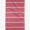 GEOMETRY Stripe Block - Pink Red Tea Towel