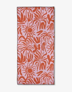 GEOMETRY Summer Sunset Beach Towel