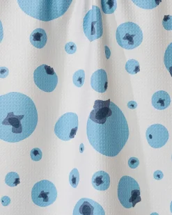 GEOMETRY Sunny Blueberries Tea Towel