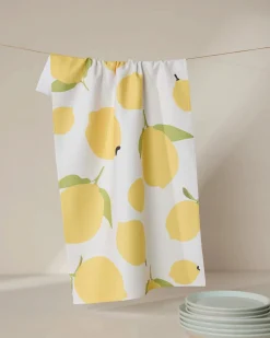 GEOMETRY Sunny Lemons Tea Towel