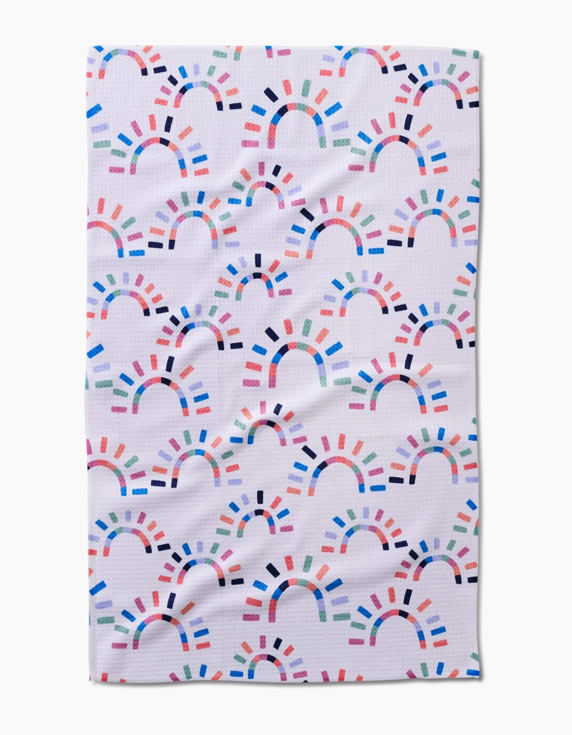 GEOMETRY Sunshine Rainbow Tea Towel