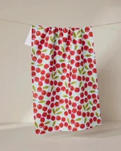 GEOMETRY Sweet Cherry Tea Towel