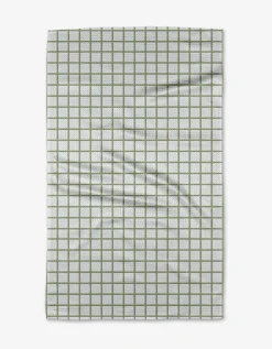 GEOMETRY Sweet Mint Tea Towel