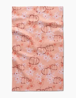 GEOMETRY Sweet Pumpkin Harvest Tea Towel