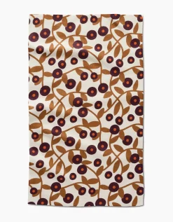 GEOMETRY Swirling Vines Tea Towel
