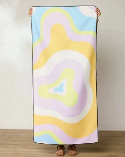 GEOMETRY Swirls Beach Towel