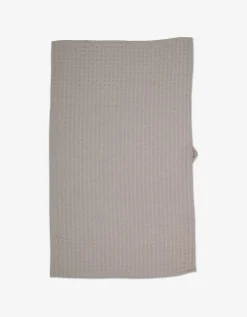 GEOMETRY Taupe Waffle Hand Towel
