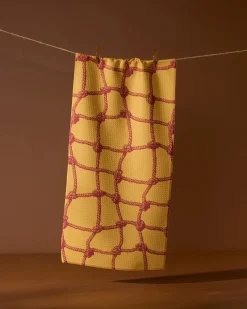 GEOMETRY Tethered Orange Bar Towel