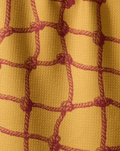 GEOMETRY Tethered Orange Bar Towel